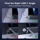 thumbnail image 2 of Adaptador USB-C UGREEN de 90° en ángulo recto de 40 Gbps, paquete de 2, 2 of 9