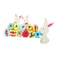 Bothyi - Marco De La Puerta Decoración De La Puerta Signo Signo De Pascua Para Puerta Foto Props Primavera 22Cmx13.2Cm