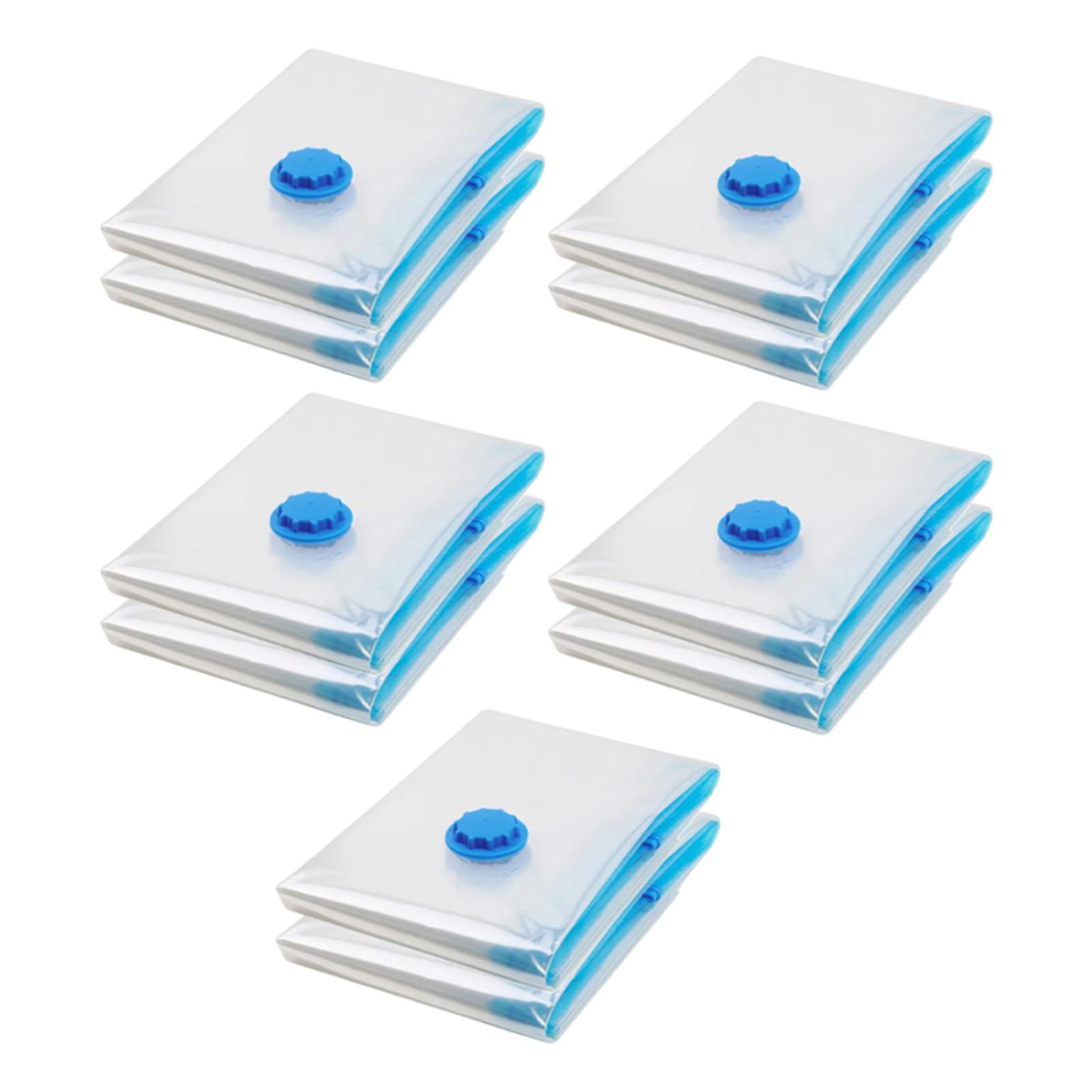 Magideal - 10 Unidades De Bolsas De Almacenamiento Al Vacío, Bolsa Organizadora Reutilizable Bgs De Compresión Al Vacío, Bolsas De Sellado Al Vacío Para Edredón, 40cmx60cm