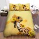 thumbnail image 1 of Sunflower Giraffe Quilt Duvet Cover Set Pillowcase Bedding Soft Bedclothes 3-Piece Bedding Set, 1 of 5