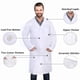 thumbnail image 2 of Bata de Laboratorio Unisex DR Instruments 60% Algodón Blanca XS, 2 of 3