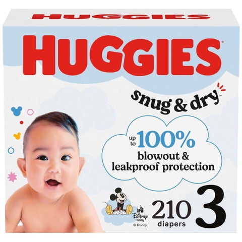 Pañales Huggies Snug & Dry Talla 3, Paquete De 210 Unidades