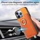 thumbnail image 5 of Funda Magnética Para Iphone 14 Pro Con Billetera Y Anillo Protector Resistente Orange, 5 of 6