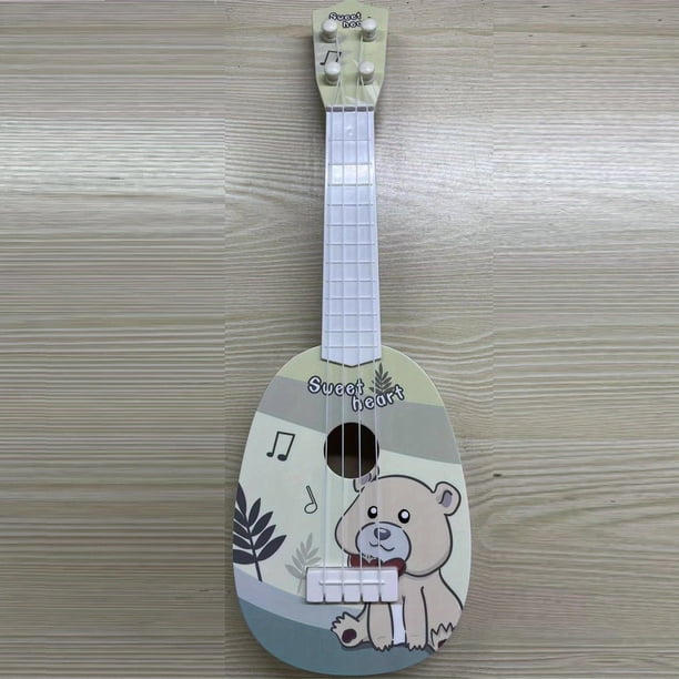 Enlighten Your Child's Musical Education with this Fun Cartoon Animal Patterned Simulation Guitar & Ukulele!