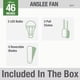 thumbnail image 4 of Ventilador de techo Hunter Anslee de 46" con luz LED, acabado plata mate y cadena de tiro, 4 of 9