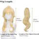 thumbnail image 3 of Peluca de cola de caballo rubia ondulada de Wiggy Mermaid SL para cosplay de vaqueros, 3 of 7