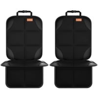 Protector De Asiento De Coche Smart Elf, Paquete De 2 Unidades, Acolchado Más Grueso, Negro
