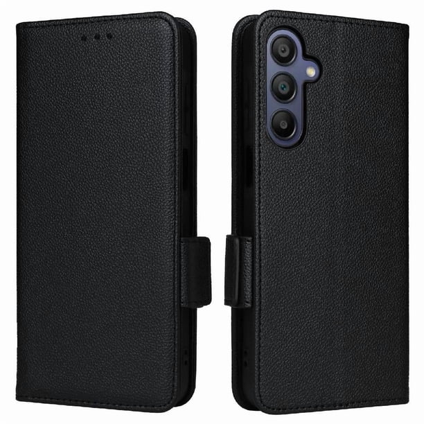 Funda Cartera para Samsung Galaxy A17 4G/5G Tapa Flip con Ranuras y Soporte Negro