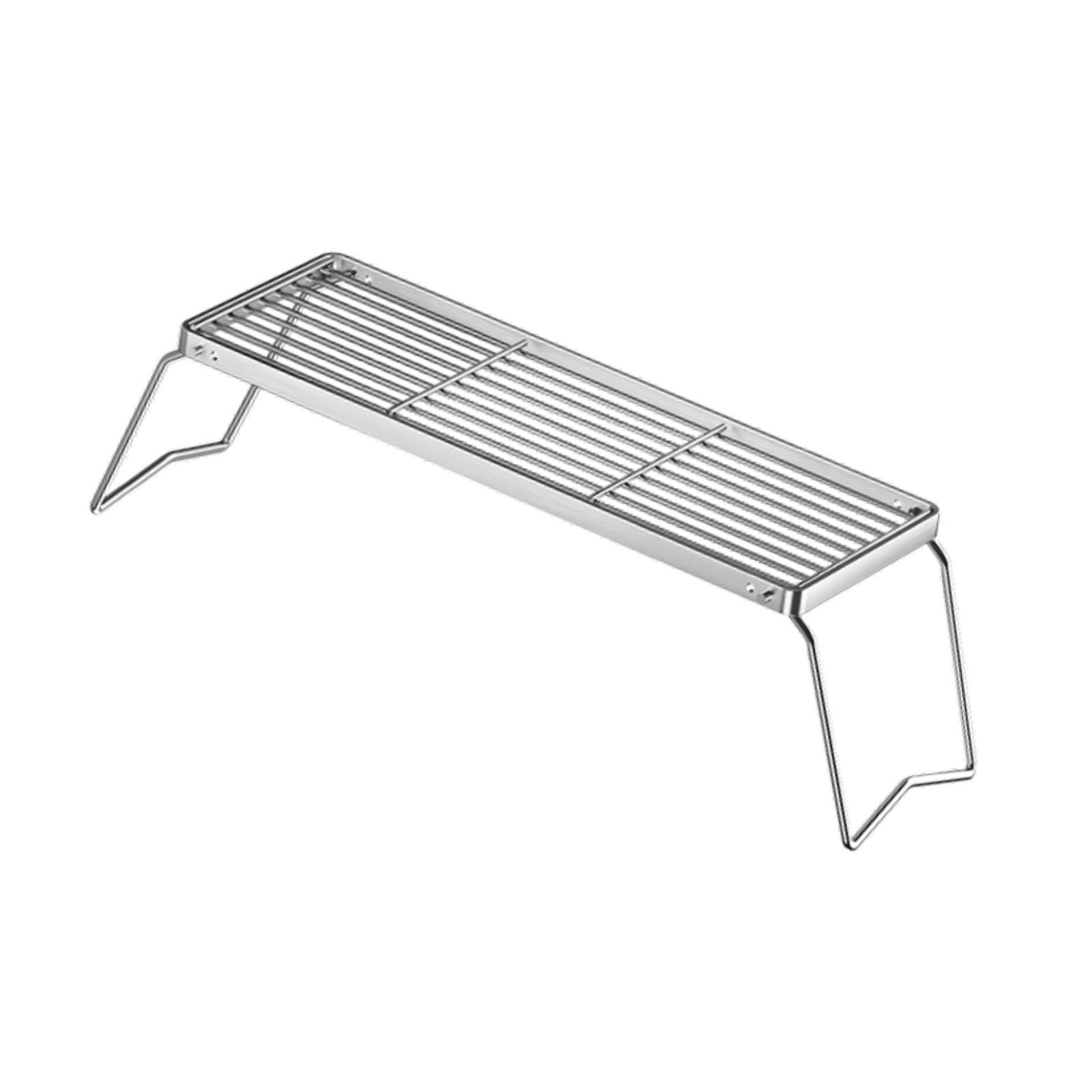 Ioensy - Parrilla Plegable Para Fogatas, Resistente, Para Viajes, Barbacoa Al Aire Libre, L