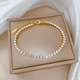 thumbnail image 2 of Pulsera de titanio ajustable cristales galvanizado mujer, 2 of 3