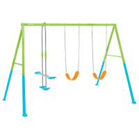 Set Columpio De 3 Accesorios Intex Three Feature Swing Set Verde Azul Mod 1