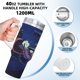 thumbnail image 5 of Pato Darkwing Vaso aislado de acero inoxidable con asa, diseño temático, regalo para familia, amigos y fans; incluye pajita y encaja en el portavasos estándar, 40 oz, 5 of 6