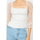 thumbnail image 2 of Top Fruncido Con Cuello Cuadrado, 2 of 5