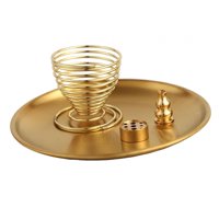 Magideal - Quemador De Incienso 1, Soporte Para Quemar Incienso, Soporte Para Incienso De Cono Con Soporte Y Bandeja Para Incienso Para Granja, Meditación,