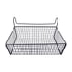 thumbnail image 4 of Organizador de cestas de almacenamiento colgante para mesita de noche, fácil instalación, 36,6 x 14,9 x 14,9 cm, estante de metal junto a la cama y li Negro sin ganchos, 4 of 5