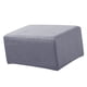 thumbnail image 4 of Stretch Ottoman Puf Cover Reposapiés Taburete Slipcover Protector a Gris, 4 of 5