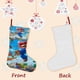 thumbnail image 3 of Super Mario Tema: Calcetines de Navidad, fino lino blanco para colgar en escaleras y chimenea, decoración navideña para el hogar, regalo de Navidad.54cm×38cm, 3 of 5