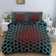 thumbnail image 3 of s Soft and Comfortable Geometric Quilt Cover Set for Bedroom - Includes Quilt Cover and Pillowcases, 3 of 5