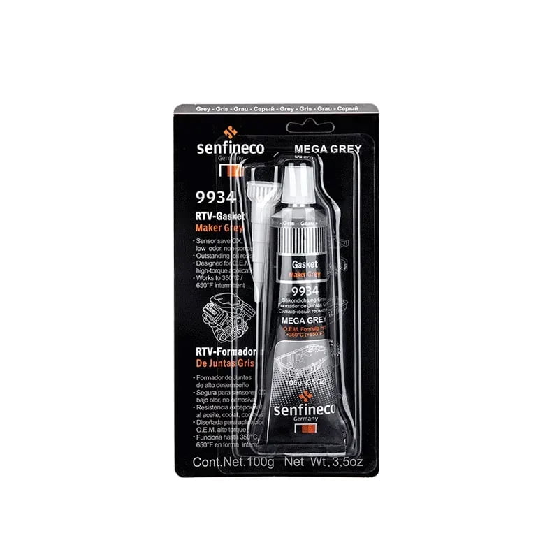 Silicona Rtv Gris Ultra Hasta 350 Grados 100 Gramos Senfineco