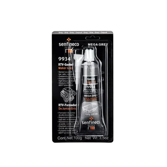 Silicona Rtv Gris Ultra Hasta 350 Grados 100 Gramos Senfineco