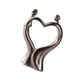 thumbnail image 3 of Escultura de pareja, arte abstracto, estatua de amantes íntimos, forma de corazón, decoración de mesa, figura de resina para estantería, escritorio de, 3 of 5
