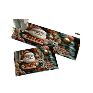 Tengfei - Set De Alfombra Navideña Para La Cocina