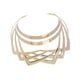 thumbnail image 3 of Collares Collar Lujoso Gargantilla Nacional Africana Para Niñas Mujeres Halloween Oro, 3 of 5