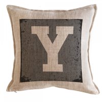 Tuyo Print - Cojín Letra Fondo Gris Y 45X45