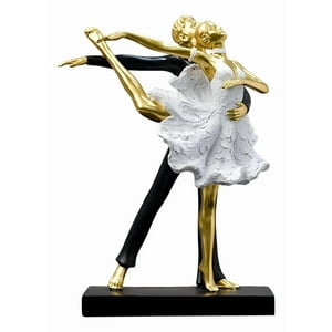 Genérico - Figura Decorativa Pareja Bailando Estatua Ballet Adorno Jhn