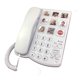 thumbnail image 4 of Teléfono Benotek con pantalla con botones grandes con cable para personas mayores, color rojo, 4 of 7