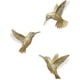thumbnail image 1 of Set de 3 Adornos de Pared Colibrí GUSFREUD de Resina, 1 of 3