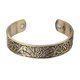 thumbnail image 3 of Vikingo Talismán Brazalete Ancho Tótem Abierto Brazalete De Alambre Antiguo Oro, 3 of 5