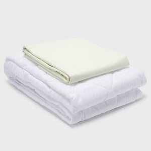 Arthome - Combo Sábana Beige + Cubrecolchón 1.5 Plazas