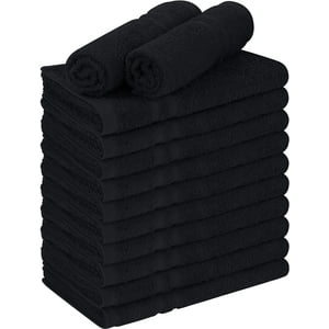 Utopia Towels - Toallas Utopia Para Salón, De Algodón, A Prueba De Lejía, 40 X 70 Cm, Color Negro
