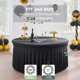 thumbnail image 4 of Mantel Outpain 183 cm Negro de Spandex – Pack de 8, 4 of 9
