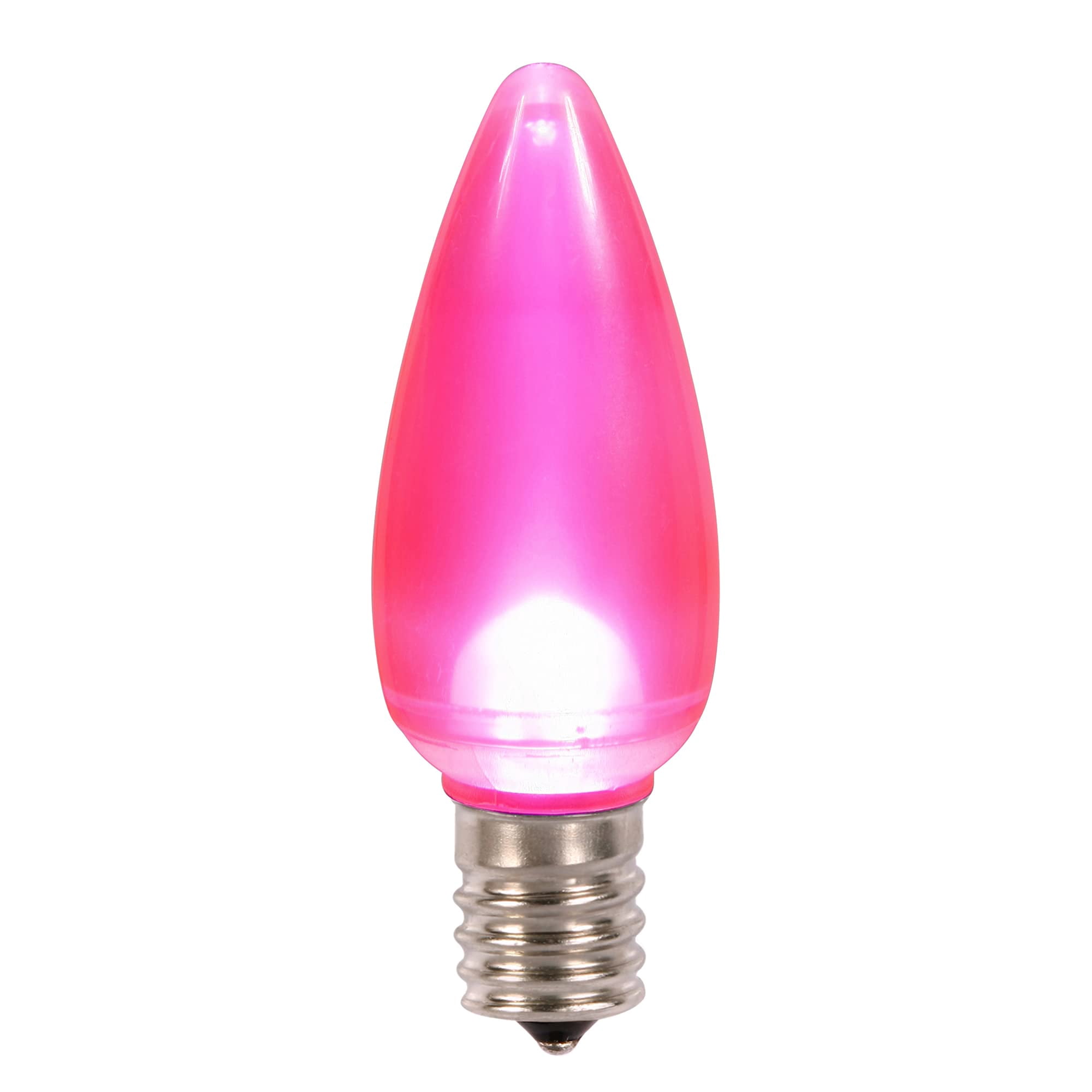 Bombilla Led Vickerman C9 De Cerámica Rosa E17 Con Base De Níquel (paquete De 25)