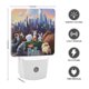 thumbnail image 2 of La Vida Secreta de las Mascotas Luz nocturna LED con sensor de anochecer a amanecer para dormitorio, baño, pasillo, escaleras - Lámpara LED nocturna de enchufe, 0.5W - 1 pieza, 2 of 6