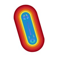 Ioensy - Estera Para Saltar La Cuerda, Estera Para Saltar, Estera Para Ejercicios Físicos Para Pilates, Gimnasio En Casa, Baile, Rojo