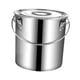 thumbnail image 4 of Cubo de Acero Inoxidable con Cierre Práctico Y Diseño Robusto Útil para Almacenar Alimentos Secos Y Húmedos Fácil de Limpiar Adecuado para Restaurante 20 litros, 4 of 5