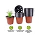 thumbnail image 3 of 100 macetas de plástico para plantas de vivero, transpirables, para jardín, 3 of 8