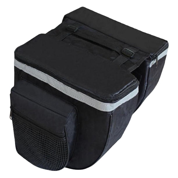 Bolsa para alforjas de , bolsa para maletero de resistente de transporte, ribete reflectante y bolsillos grandes, , negro negro2
