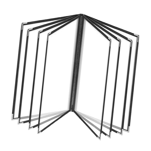 Cubierta de menú de restaurante, carpeta de menú, soportes de tamaño de letra transparente, soporte de menú, soportes de libro de menú para cafetería, 8 Página 16 Ver