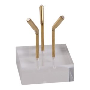Magideal - Caballete De Exhibición Duradero, Base De Soporte, Brazo De Metal Coleccionable, Soporte De Exhibición Acrílico Mineral De Cristal Para Esfera De Ágat , S S