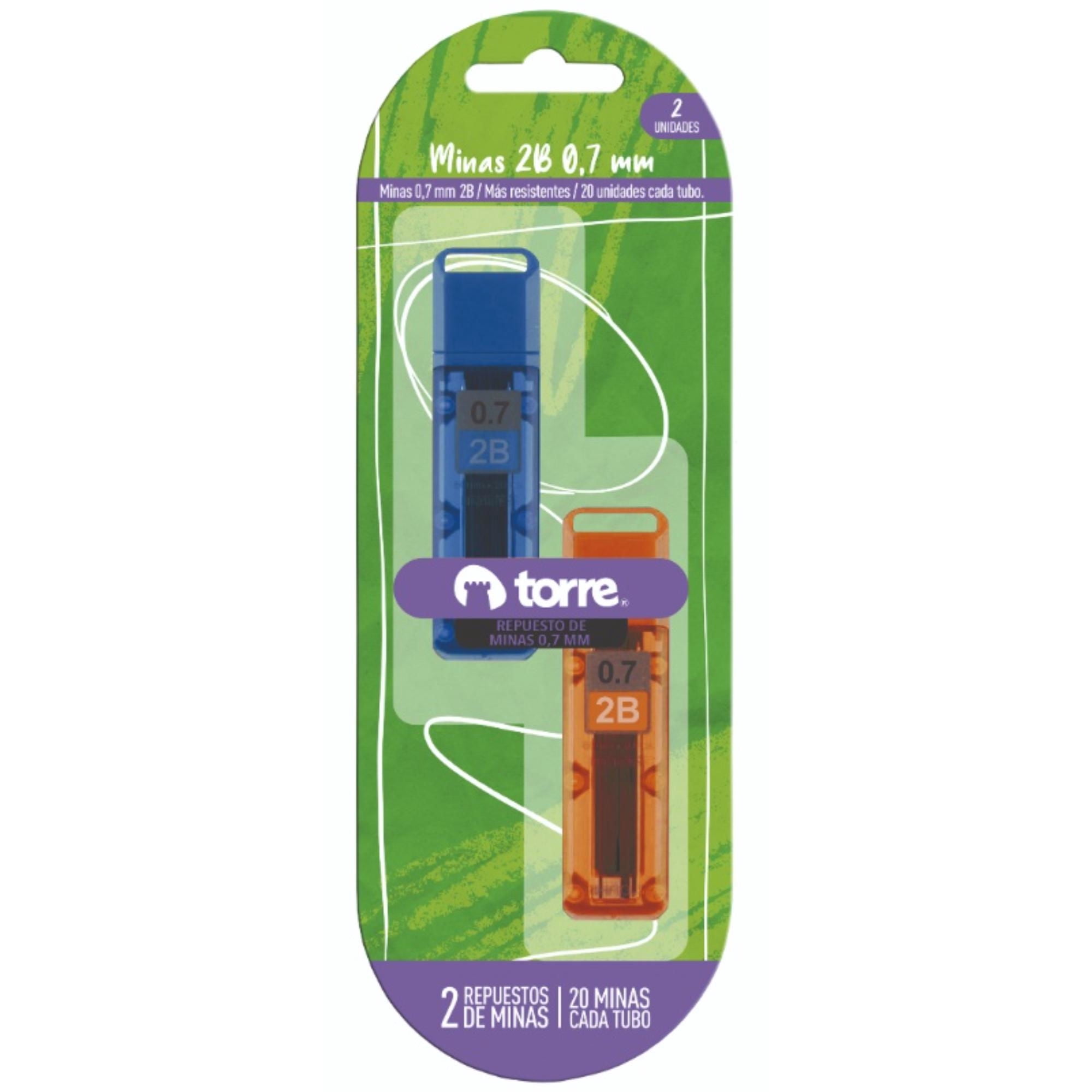 Pack De 2 Repuestos De Minas 07 Mm 2b Torre
