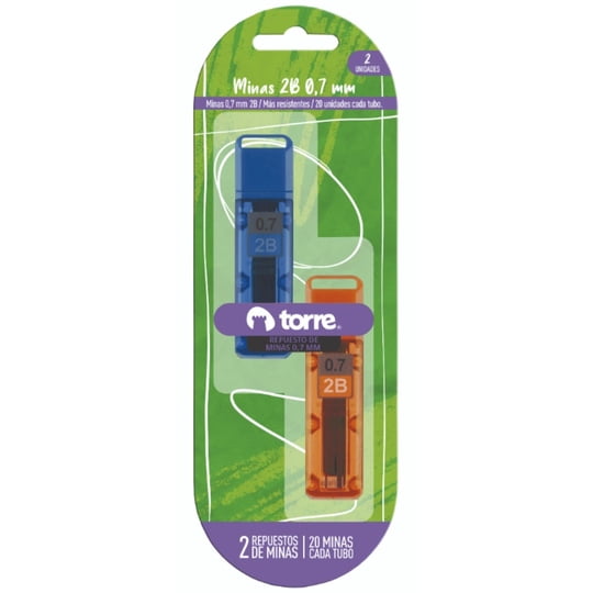 Pack De 2 Repuestos De Minas 07 Mm 2b Torre