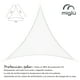 thumbnail image 2 of Toldo vela triangular blanco Miglu + kit de instalación, 2 of 10