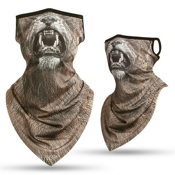 Bandana Pañoleta Animal Oso Grizzly