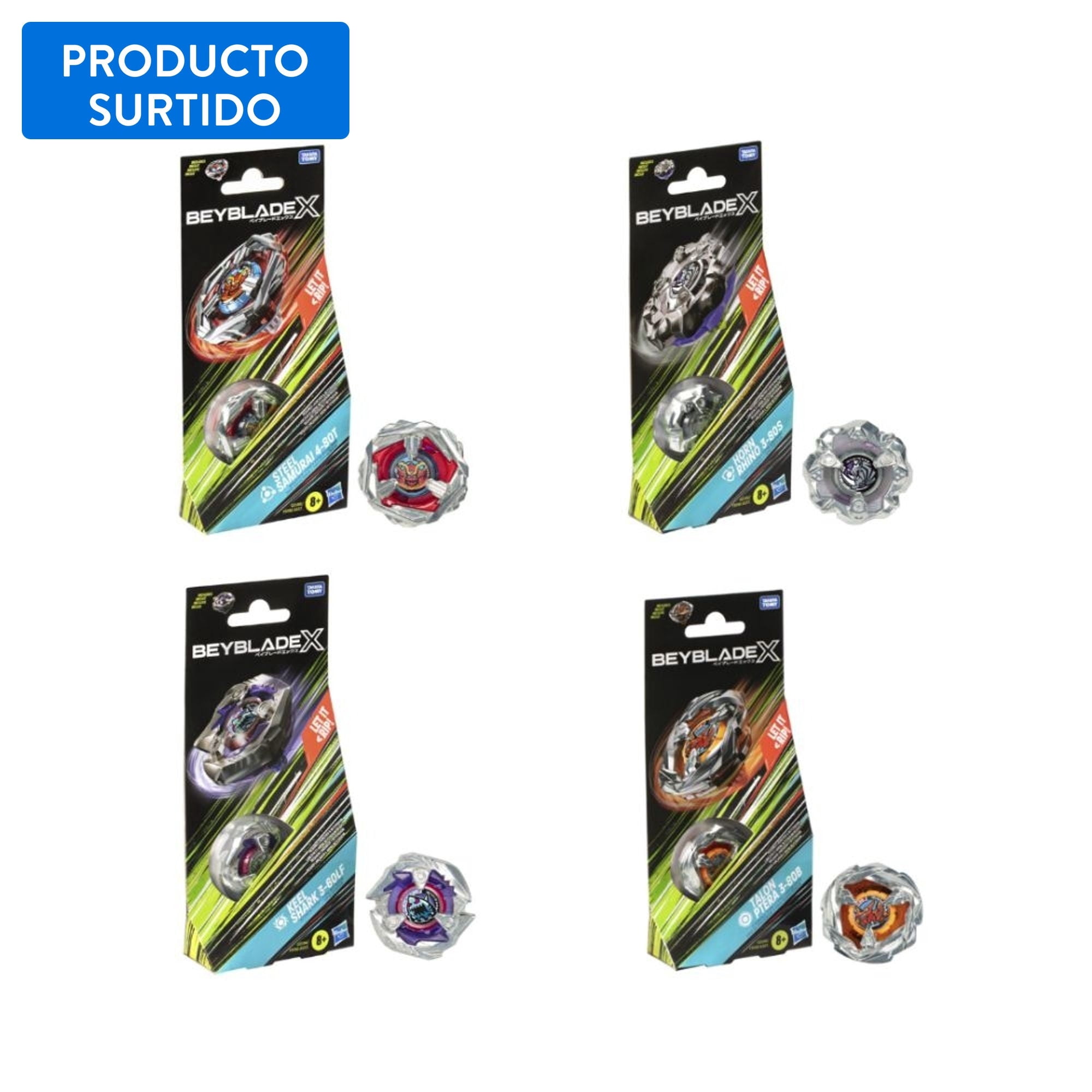 Trompo Beyblade X Kit de Refuerzo Surtido