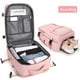 thumbnail image 2 of Mochila Viaje Cabina Avión Impermeable Viral Zapatos USB Rosada, 2 of 6