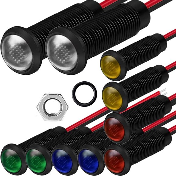 Gebildet 10 luces indicadoras LED de plástico ACDC 12/24 V